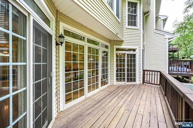 8 Pine Lake Ter Unit T008, River Vale, NJ 07675 - view of wooden deck