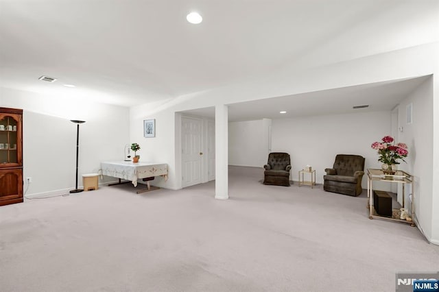8 Pine Lake Ter Unit T008, River Vale, NJ 07675 - living area with carpet, recessed lighting, and baseboards