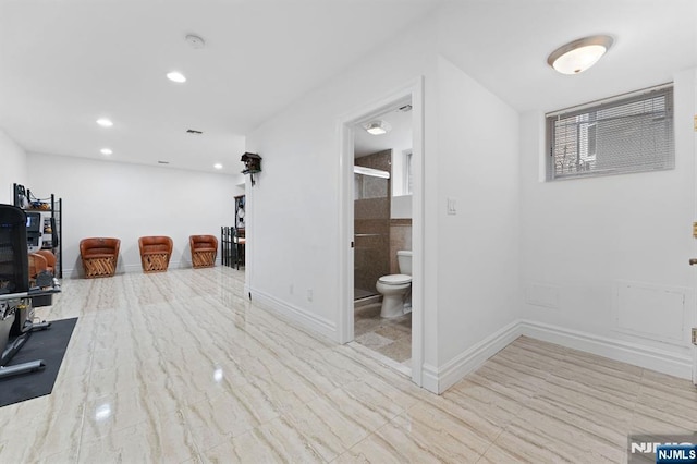 52 Myrtle Ave Unit B, Edgewater, NJ 07020 - exercise area featuring recessed lighting and baseboards