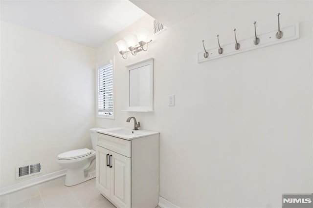 45 Longridge Rd, Montvale, NJ 07645 - bathroom with vanity, toilet, baseboards, and tile patterned flooring