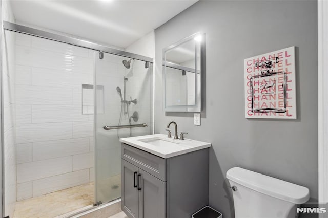 45 Longridge Rd, Montvale, NJ 07645 - full bath featuring a stall shower, vanity, and toilet