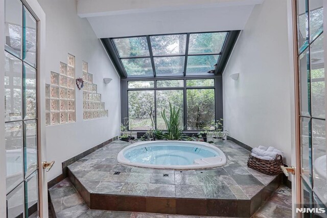 380 Hillside Ave, Allendale, NJ 07401 - sunroom / solarium with a jacuzzi and healthy amount of natural light