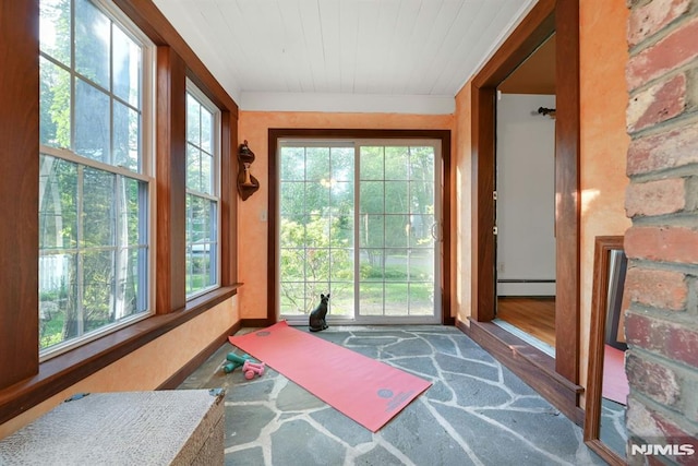 68 Birch St, Ramsey, NJ 07446 - sunroom with a baseboard radiator