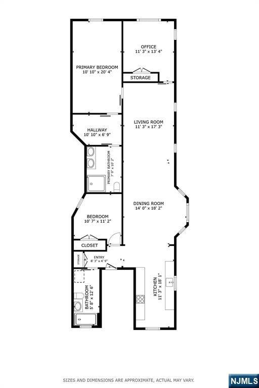 500 Hudson St Unit 2A, Hoboken, NJ 07030 - property floor plan