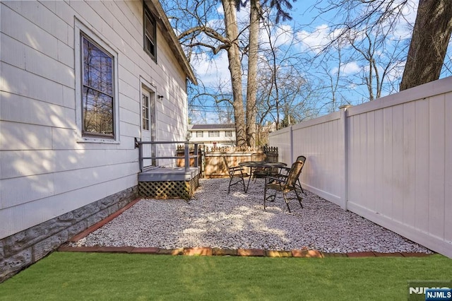 11 Harrington St, Hillsdale, NJ 07642 - view of yard with a wooden deck