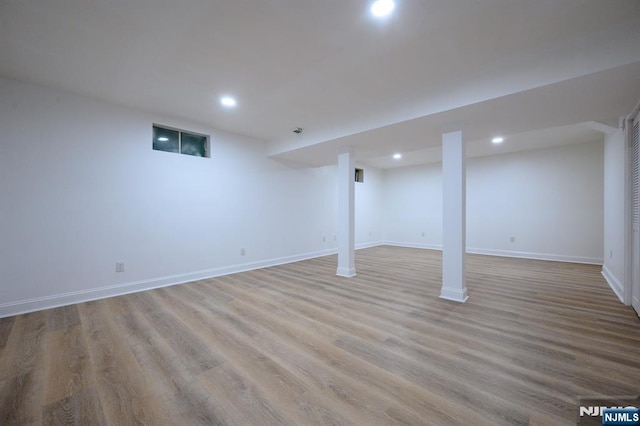 3 Bradshaw Ct Unit 509, Hillsdale, NJ 07642 - finished basement featuring recessed lighting, baseboards, and wood finished floors