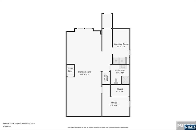 444 Black Oak Ridge Rd, Wayne, NJ 07470 - home floor plan