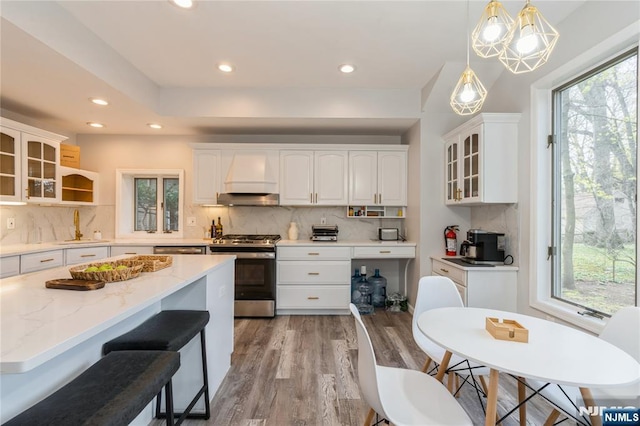 62 Valley Rd, Glen Rock, NJ 07452 - kitchen featuring appliances with stainless steel finishes, a sink, healthy amount of natural light, and recessed lighting