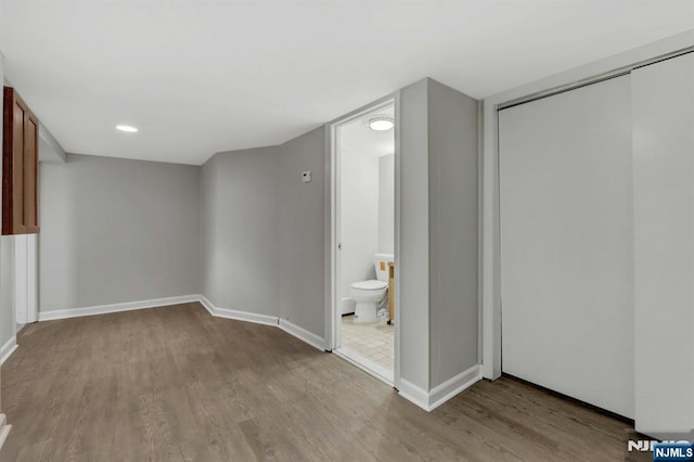 128 Prospect, Midland Park, NJ 07432 - basement featuring wood finished floors and baseboards