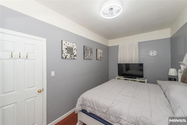 4310 Newkirk Ave, North Bergen, NJ 07047 - bedroom featuring wood finished floors and baseboards