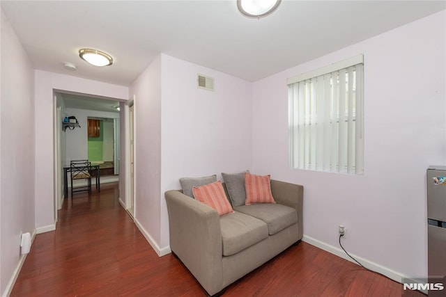4310 Newkirk Ave, North Bergen, NJ 07047 - living area with wood finished floors and baseboards