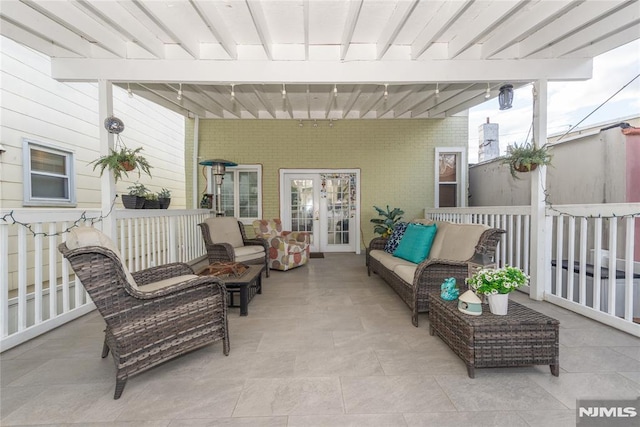 4310 Newkirk Ave, North Bergen, NJ 07047 - view of patio / terrace with an outdoor living space