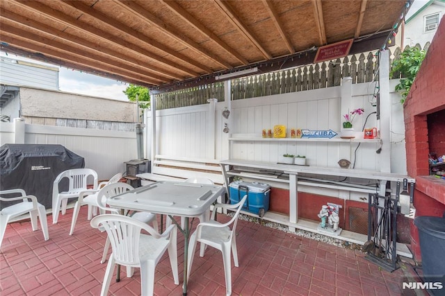4310 Newkirk Ave, North Bergen, NJ 07047 - view of patio / terrace featuring area for grilling