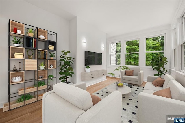 41 Oakland Ave, Westwood, NJ 07675 - living area with wood finished floors