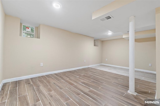 99 W 50th St, Bayonne, NJ 07002 - finished basement with wood finished floors and baseboards