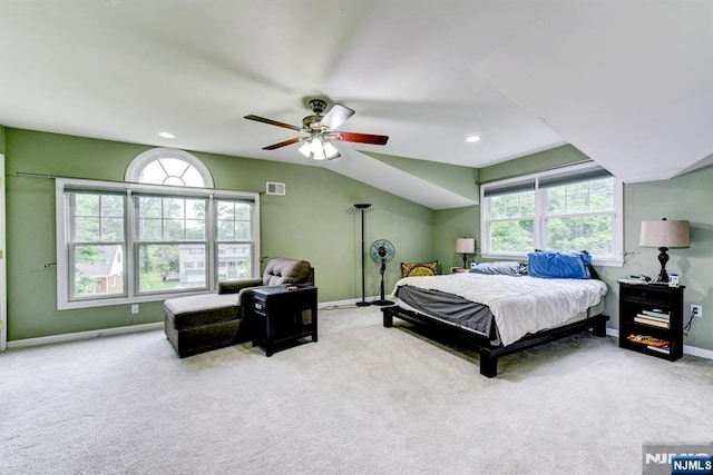 25 Fern Ter, Wayne, NJ 07470 - bedroom featuring baseboards, carpet floors, recessed lighting, and ceiling fan