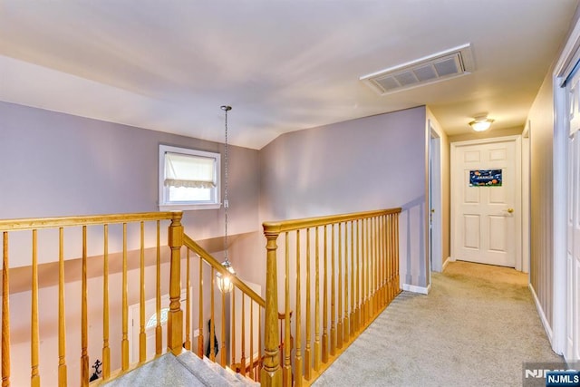 25 Fern Ter, Wayne, NJ 07470 - corridor featuring an upstairs landing, carpet, and baseboards