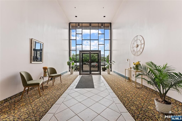 1111 River Rd Unit F25, Edgewater, NJ 07020 - common area with floor to ceiling windows