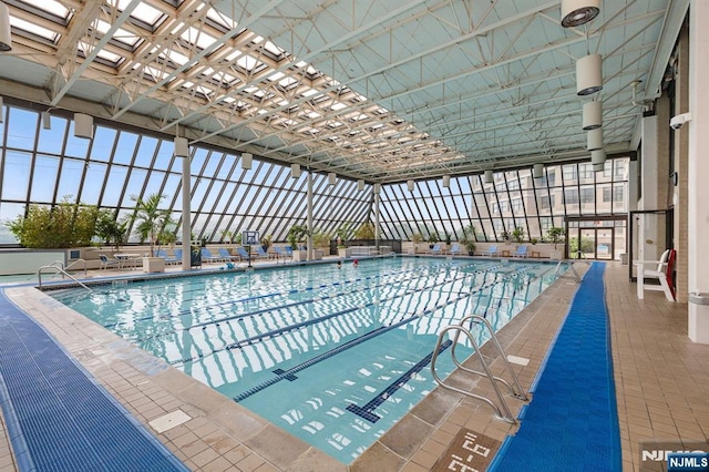 7004JFKB 70th Unit 40G, Guttenberg, NJ 07093 - view of indoor pool