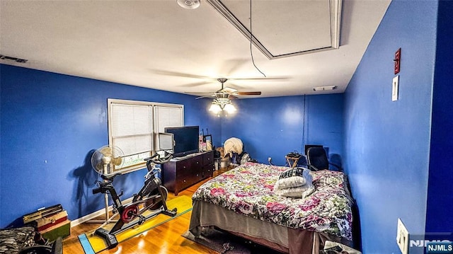 18 Trinity Pl, Kearny, NJ 07032 - bedroom featuring wood finished floors and ceiling fan