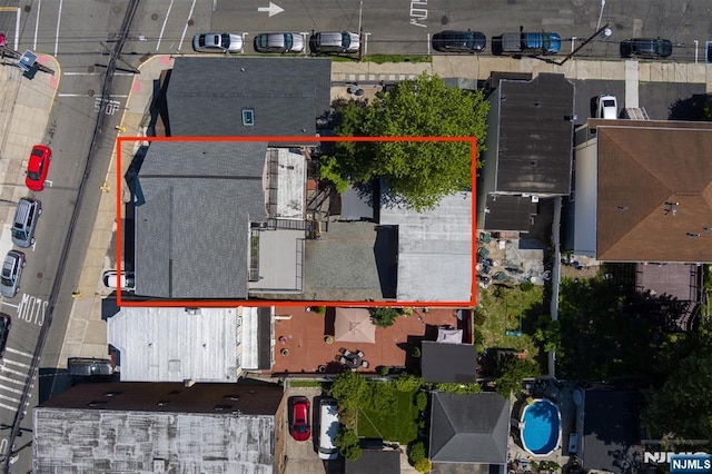 3912 Liberty Ave, North Bergen, NJ 07047 - aerial overview of property's location with property boundaries highlighted