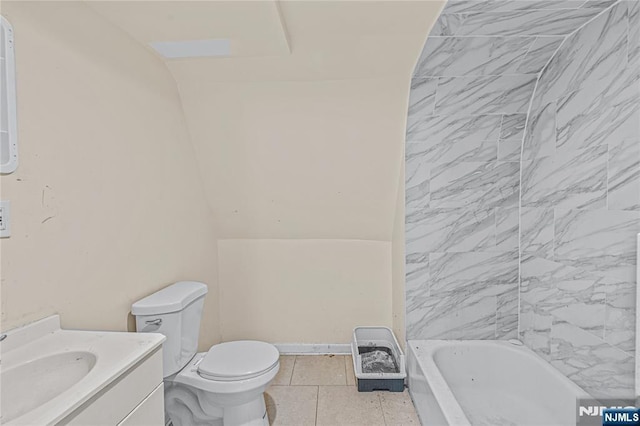 832 15th St, Newark, NJ 07108 - bathroom featuring vanity, toilet, and tile patterned flooring