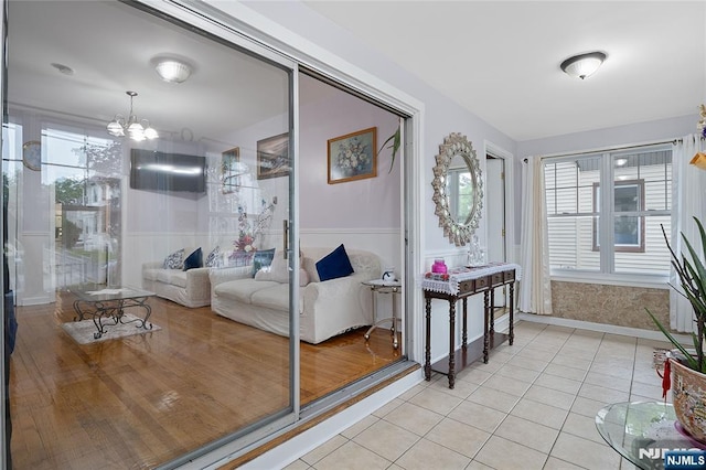 548 Jefferson Ave, Elizabeth, NJ 07201 - interior space with a chandelier