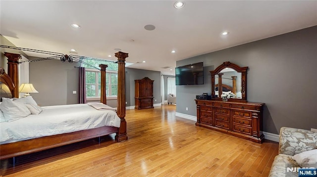 87 Skytop Dr, Mahwah, NJ 07430 - bedroom with light wood-style flooring and recessed lighting
