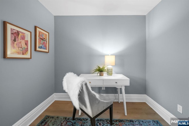 518 Bloomfield Ave, Nutley, NJ 07110 - home office featuring baseboards and wood finished floors