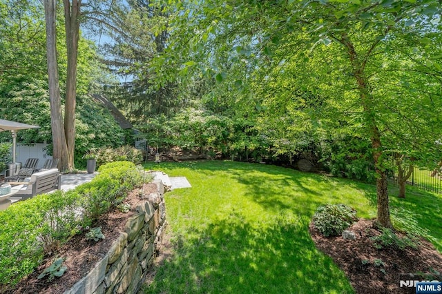 43 Heights Rd, Allendale, NJ 07401 - view of yard with a patio