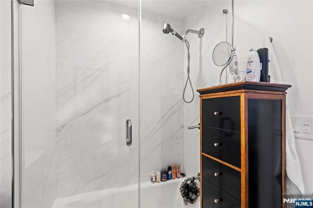 320 Adolphus Ave Unit 702, Cliffside Park, NJ 07010 - bathroom featuring combined bath / shower with glass door