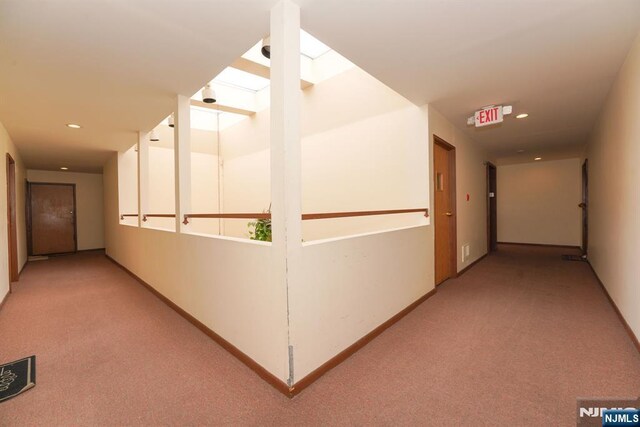 8841 Kennedy Unit 19, North Bergen, NJ 07047 - hall with carpet and recessed lighting