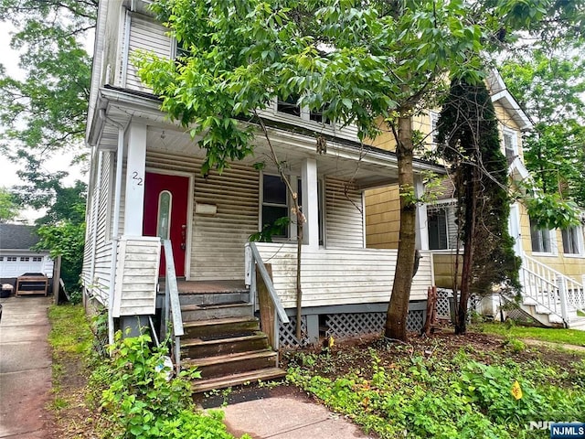 22 Clark St, Glen Ridge, NJ 07028 - view of front of home featuring covered porch