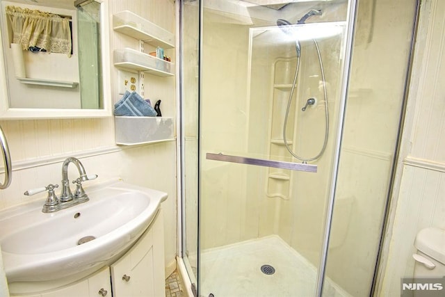 125 Virginia Ave, Dumont, NJ 07628 - bathroom with a shower stall and vanity