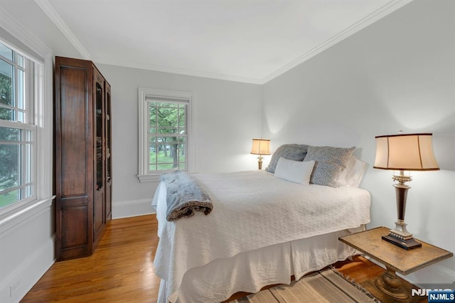 193 S Franklin Tpke, Ramsey, NJ 07446 - bedroom featuring light wood-style floors, baseboards, and ornamental molding