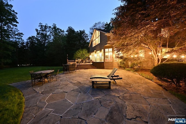 24 Old Chimney Rd, Upper Saddle River, NJ 07458 - view of patio with outdoor dining area