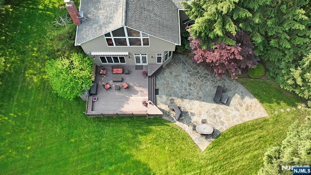 24 Old Chimney Rd, Upper Saddle River, NJ 07458 - view from above of property