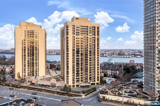 800 Palisade Ave Unit 1804, Fort Lee, NJ 07024 - view of building exterior with a city view and a water view