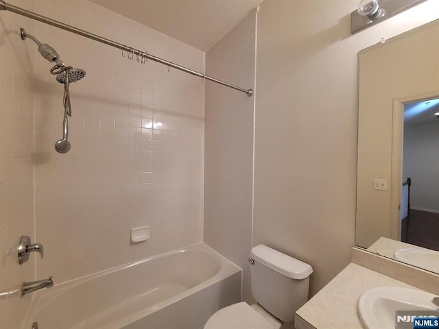 45 Birch St Unit 207, Ridgefield Park, NJ 07660 - full bathroom featuring toilet, vanity, and shower / bath combination