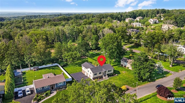 11 Hillcrest Blvd, Warren, NJ 07059 - aerial view of residential area with a forest