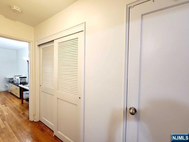 2163B N Central Rd Unit B, Fort Lee, NJ 07024 - hallway featuring light wood-type flooring