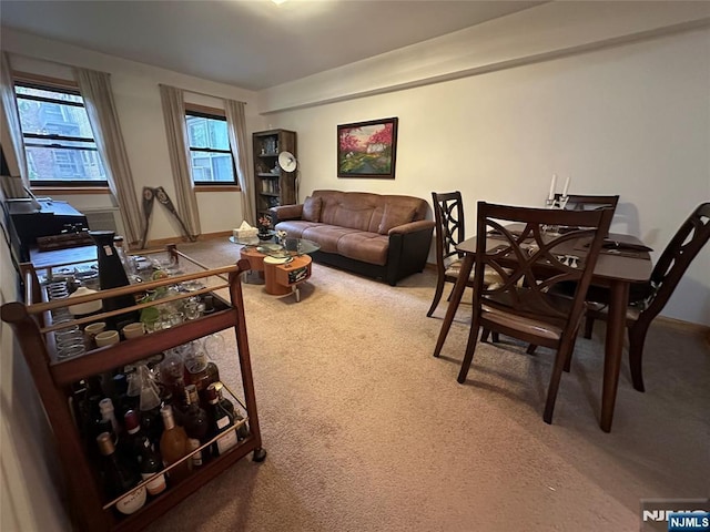 3041 Edwin Unit 4E, Fort Lee, NJ 07024 - carpeted living area featuring baseboards