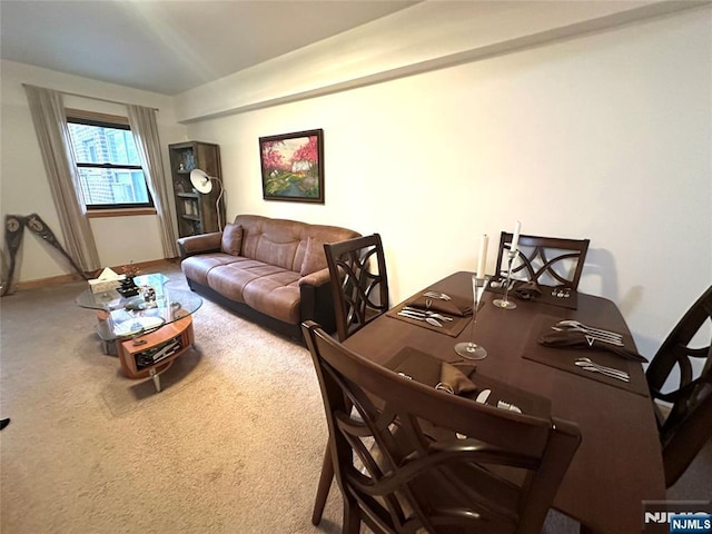 3041 Edwin Unit 4E, Fort Lee, NJ 07024 - carpeted dining space featuring baseboards