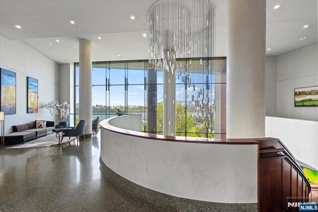 320 Adolphus Ave Unit 317, Cliffside Park, NJ 07010 - reception with a towering ceiling