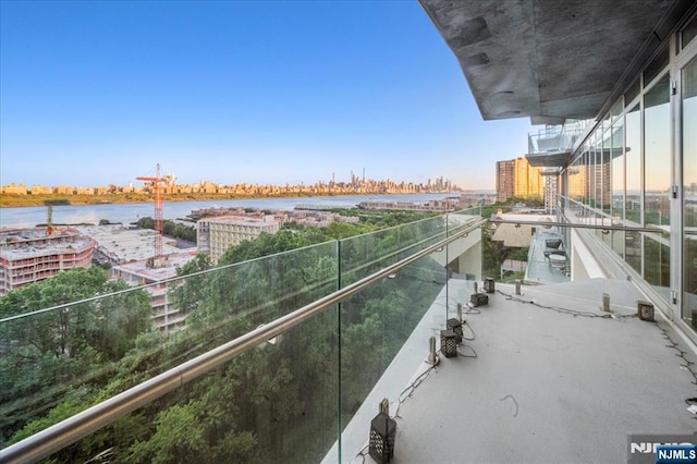 320 Adolphus Ave Unit 317, Cliffside Park, NJ 07010 - balcony featuring a water view and a view of city
