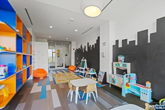 320 Adolphus Ave Unit 317, Cliffside Park, NJ 07010 - recreation room with wood finished floors and recessed lighting