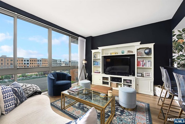800 Jackson St Unit 505, Hoboken, NJ 07030 - living room with wood finished floors