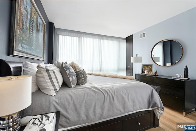 800 Jackson St Unit 505, Hoboken, NJ 07030 - bedroom with light wood-type flooring