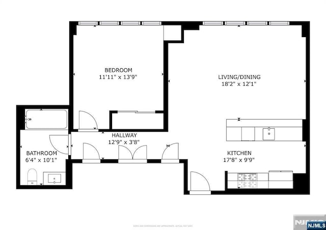 800 Jackson St Unit 505, Hoboken, NJ 07030 - home floor plan
