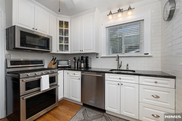 206 Eastern Way, Rutherford, NJ 07070 - kitchen featuring stainless steel appliances and white cabinets